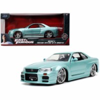 Brian's Nissan Skyline GT-R (BNR34) RHD (Right Hand Drive) Turquoise Metallic
