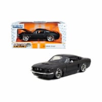 Jada 97411 1967 Ford Mustang Shelby GT500 Matt Dark Gray