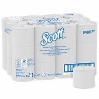 Scott 04007 Coreless Standard Roll Bath Tissue, 4 Length X 3.94 Width Sheet Size, 36 Rolls