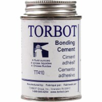 Torbot Liquid Bonding Adhesive Cement with Brush in Cap, Latex 4 oz Can