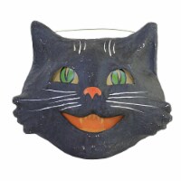 Halloween Vintage Happy Cat Bucket Paper Green Eyes Tj8661