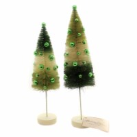 Saint Patricks GREEN TRI COLOR BOTTLE BRUSH TREES St Patrick's Day Spring Lc9546