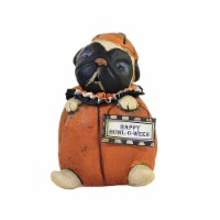 Halloween Howl-O-Ween Pup Polyresin Dog Pumpkin Trick Or Treat Ma9180