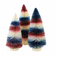 Patriotic Americana Striped Bottle Brush Plastic Red White & Blue Lc1537