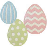 Easter Glittered Standing Easter Eggs Wood Pastel Easel Back Rl1712