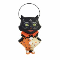 Halloween Kitty Buckethead Polyresin Green Eyes Tj1295