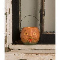 Halloween Happy Pumpkin Bucket Mini Paper Vintage Tj1329