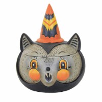 Bethany Lowe 5 Batty Barnum Container Resin Halloween Fangs Witch Hat Jp2027