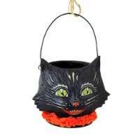 Bethany Lowe Kitty Bucket Resin Halloween Black Cat Tj2316