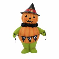 Bethany Lowe 5.25 Inch Boo Pumpkin Head Witch Resin Halloween Decoration Tl2351