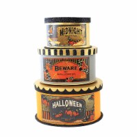Bethany Lowe Halloween Moth Boxes Halloween Stackable Oval Boxes Set Of 3 Spider Web Moth