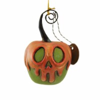 Bethany Lowe 3.50 Green Apple With Orange Poison Halloween Ornament Place Card Holder