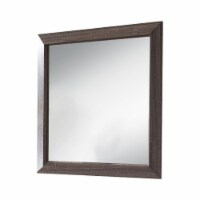 B2185-M Brown Wood Frame Mirror