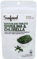 Sunfood Spriulina & Chlorella Super Algae Tablets