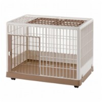 Richell USA 94604 Pet Training Kennel PK-830  - Off White - Mocha