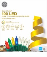 GE Color Choice Dual Color 100 Miniature Lights - Warm White / Multi Perspective: Main
