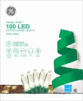 GE Led Extra Large Energy Smart Colorite Lights 100 Count – Warm White/Green Perspective: Main