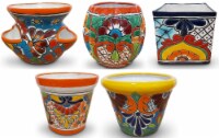 Rustico Talavera Garden Pot Perspective: Main