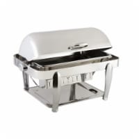 Bon Chef 10040CH Manhattan Non Dripless Rectangular Chafer & Chrome Trim