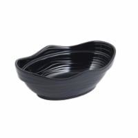 Bon Chef 53205BLACK 12 x 8 x 4 in. Euro Round Bowl 3 quart Bowl, Black