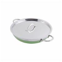 Bon Chef 60304LIME 10.12 x 1.87 in. Classic Country French Collection Saute 1 quart Pan & Ski