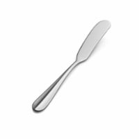 Bon Chef S113 6.60 x 2 x 2 in. Monroe Flat Handle Butter Spreader, Pack of 12