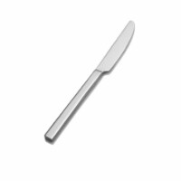 Bon Chef S3811 9.12 in. Milan Regular Solid Handle Dinner Knife, Pack of 12
