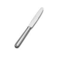 Bon Chef SBS3312 9.60 in. Sombrero Euro Brush Solid Handle Dinner Knife, Pack of 12
