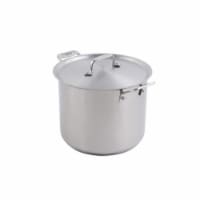 Bon Chef 9.5 in. dia. Cucina Stock Pot with Lid & Induction Bottom, 7 quart