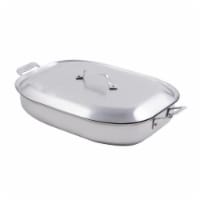 Bon Chef 60023CLD 14.87 x 11 x 2.87 in. Cucina Oblong Pan with Lid & Induction Bottom, 5 quar