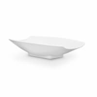 Bon Chef 53704White 16 x 9 x 3.5 in. Melamine Curves Bowl with All White, 64 oz - 2 quart
