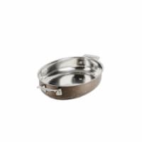 Bon Chef 60002COFFEE 12 in. Hotstone Coffee Cucina Oval Au Gratin - Induction Bottom
