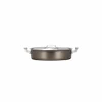 Bon Chef 60032TAUPE 9 qt Hotstone Taupe Cucina Pot with Cover - Induction Bottom