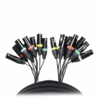 ProX XC-8XLR25 25' Ft. High Performance 8-Channel XLR-F to XLR-M Balanced Snake Audio Cable