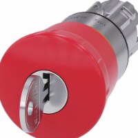 Siemens Push Button Operator,Red,Metal Bezel  3SU1050-1HF20-0AA0