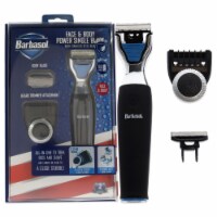 Power Single Blade with Beard Trimmer by Barbasol for Men - 3 Pc Trimmer, Edge, Shave