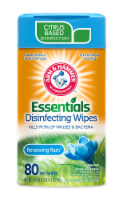 Arm and Hammer Essentials Disinfecting Wipes Renewing Rain