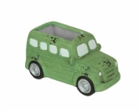 Distressed Green Finish Travel Camper Ceramic Planter Succulent Pot Garden Decor