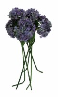 6 Piece Lavender Hydrangea Artificial Flower Stem Set