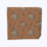 Napkin Set, 100% Polyester, Set of 4, 18x18 , Beer Hops & Wheat