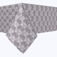 Rectangular Tablecloth, 100% Polyester, 60x104", Floral Lace Check