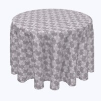 Round Tablecloth, 100% Polyester, 96" Round, Floral Lace Check