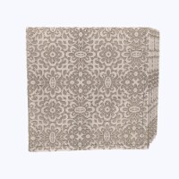Napkin Set, 100% Polyester, Set of 4, 18x18 , Floral Scroll Lace