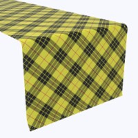 Table Runner, 100% Polyester, 12x72", Macleod Tartan Plaid
