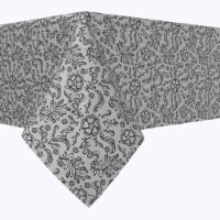 Square Tablecloth, 100% Polyester, 54x54", Ornamental Lace Flowers
