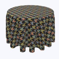 Round Tablecloth, 100% Polyester, 114" Round, Paisley Patchwork