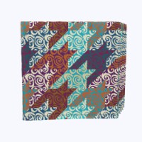 Napkin Set, 100% Polyester, Set of 4, 18x18 , Retro Patchwork Houndstooth