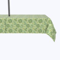 Water Repellent, Outdoor, 100% Polyester, 60x120", Botanical Celtic Floral