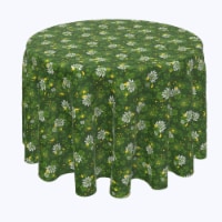 Round Tablecloth, 100% Polyester, 84" Round, Clover Blossom