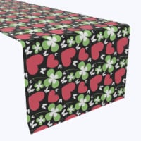 Table Runner, 100% Polyester, 12x72", Heart Meets Clover